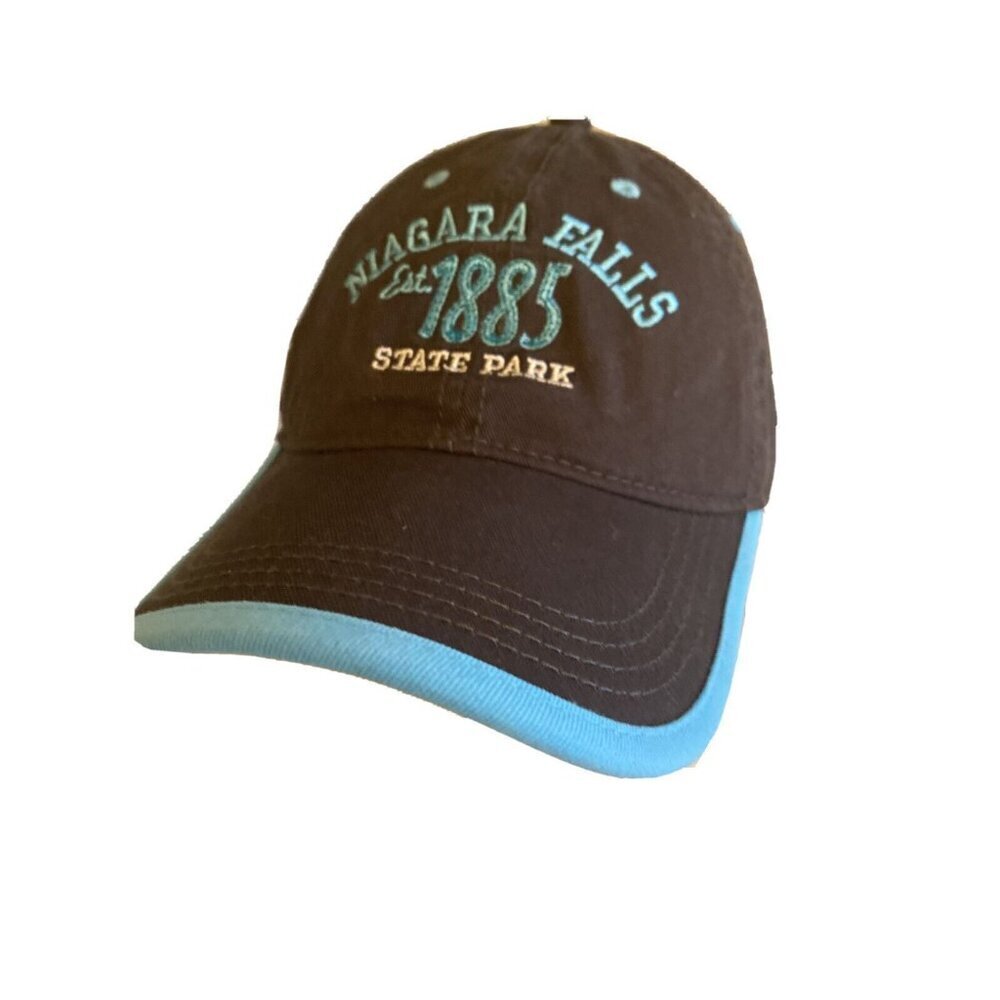 Prairie Mountain Hat Brown Blue Niagara Falls State Park 1885 Souvenir Strapback